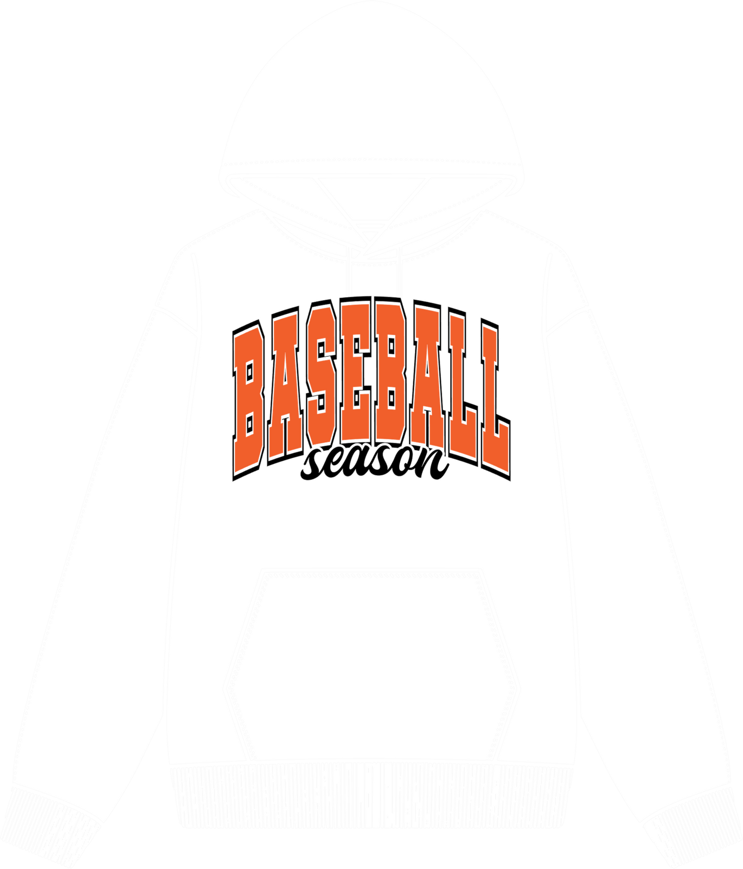 Baseball Season Orange