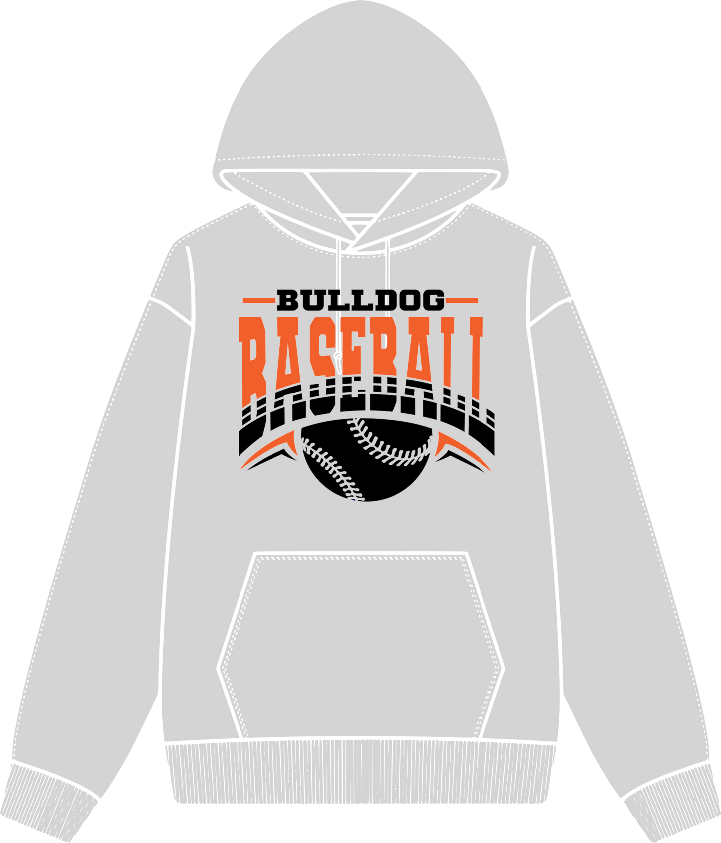 Baseball Double Arch Bulldogs
