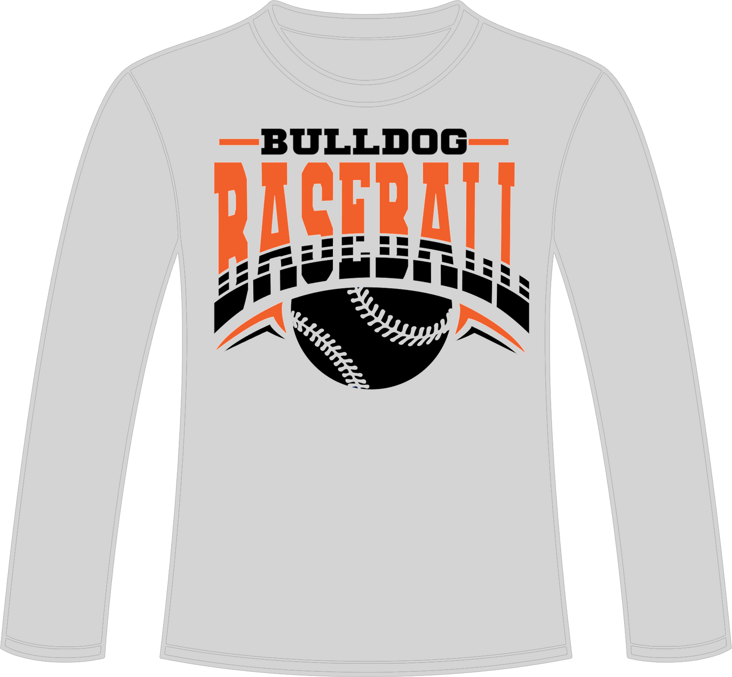 Baseball Double Arch Bulldogs