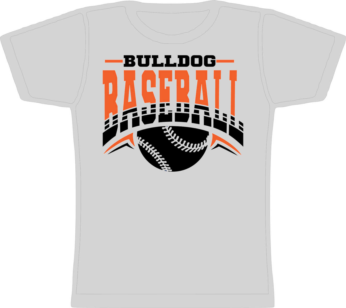 Baseball Double Arch Bulldogs