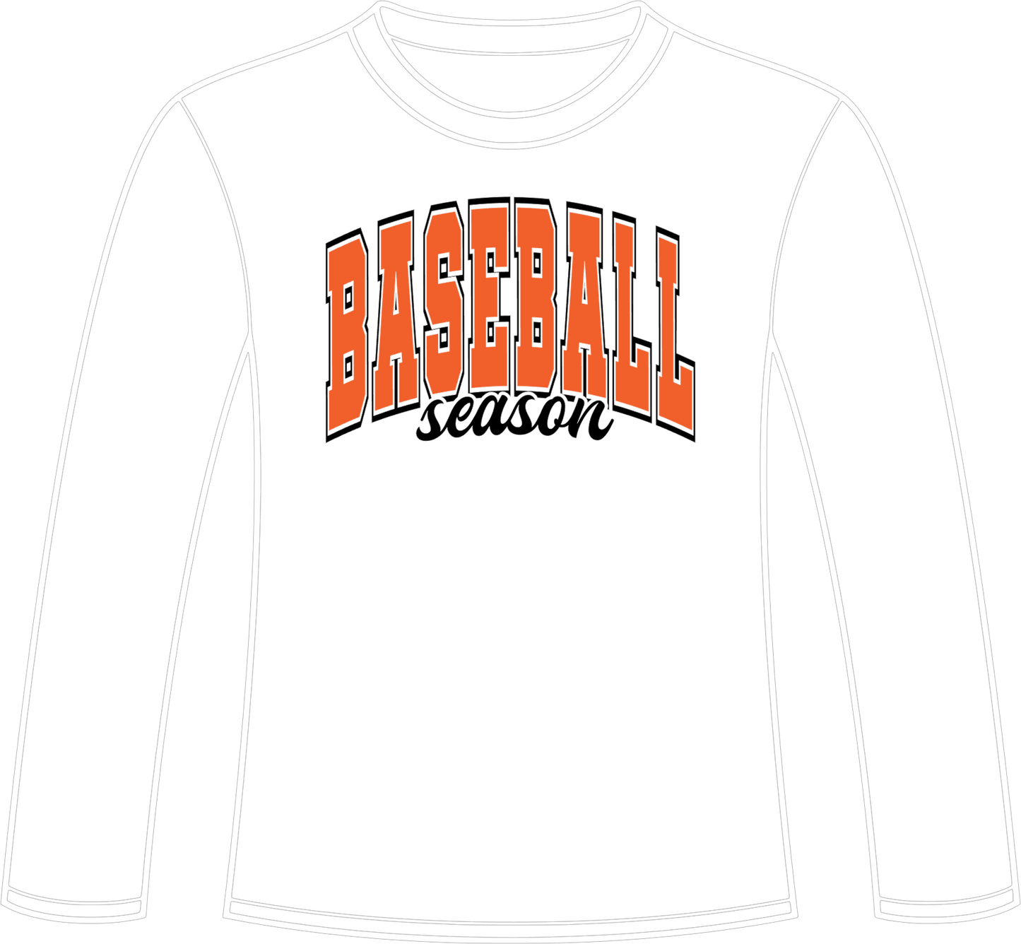 Baseball Season Orange