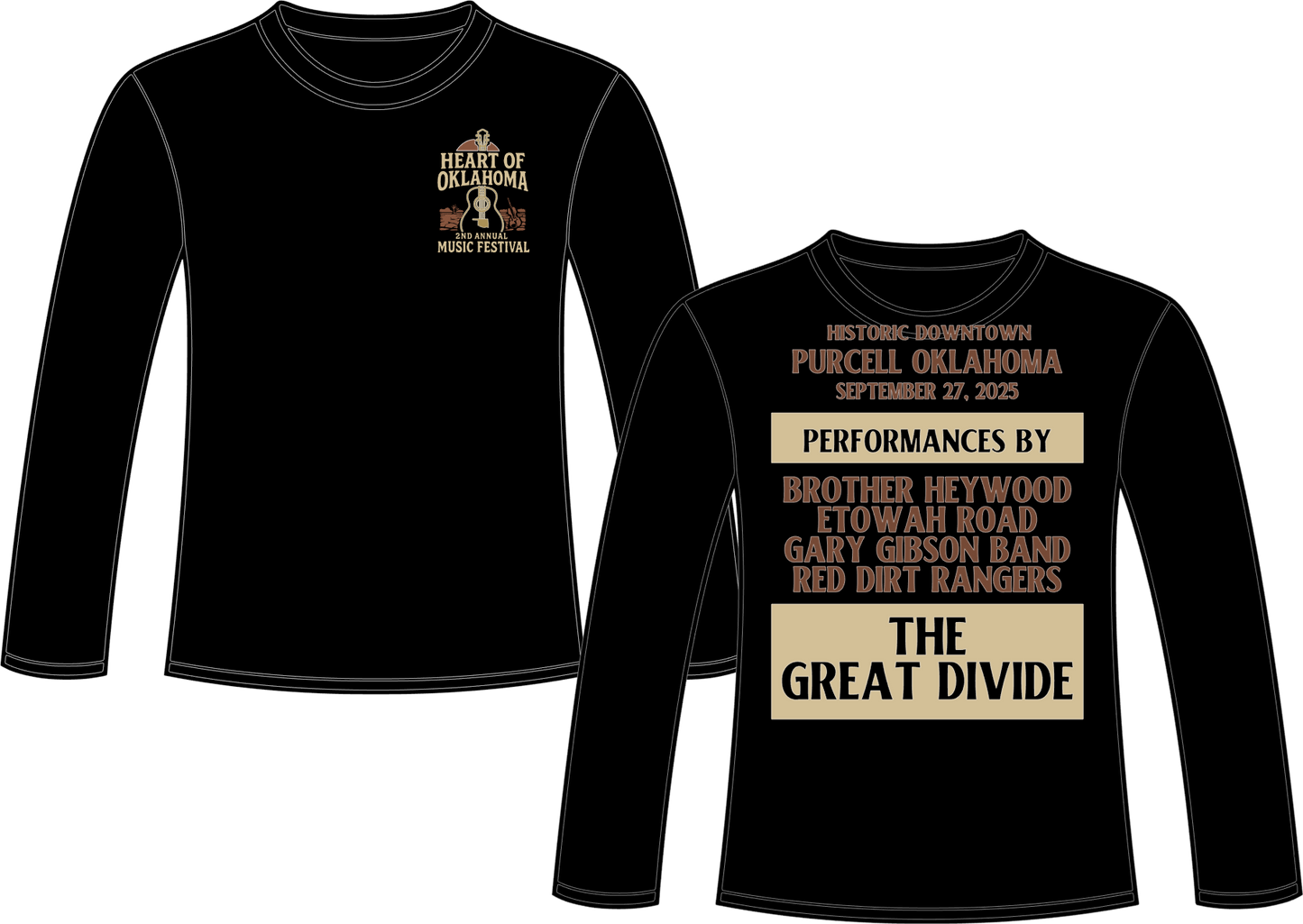 Heart of Oklahoma Music Festival 2025 Crew Neck Sweatshirt