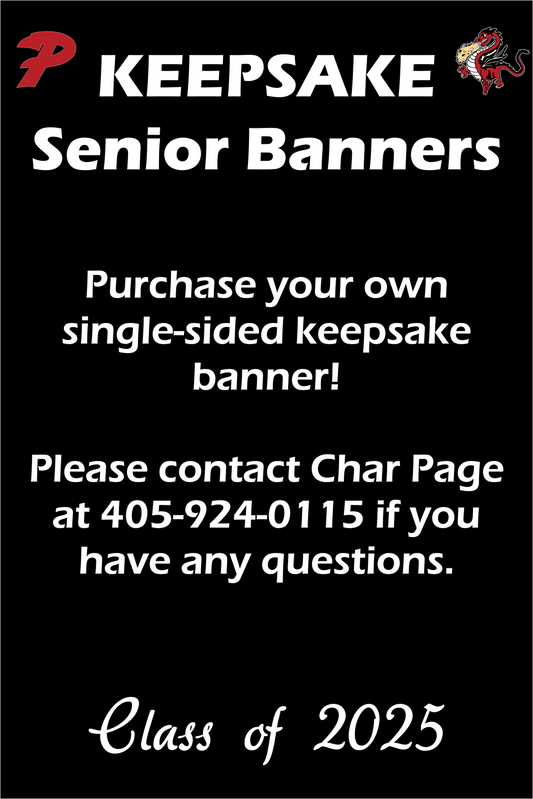 Keepsake Individual Banner- Purcell Class of 2025 Senior Banner