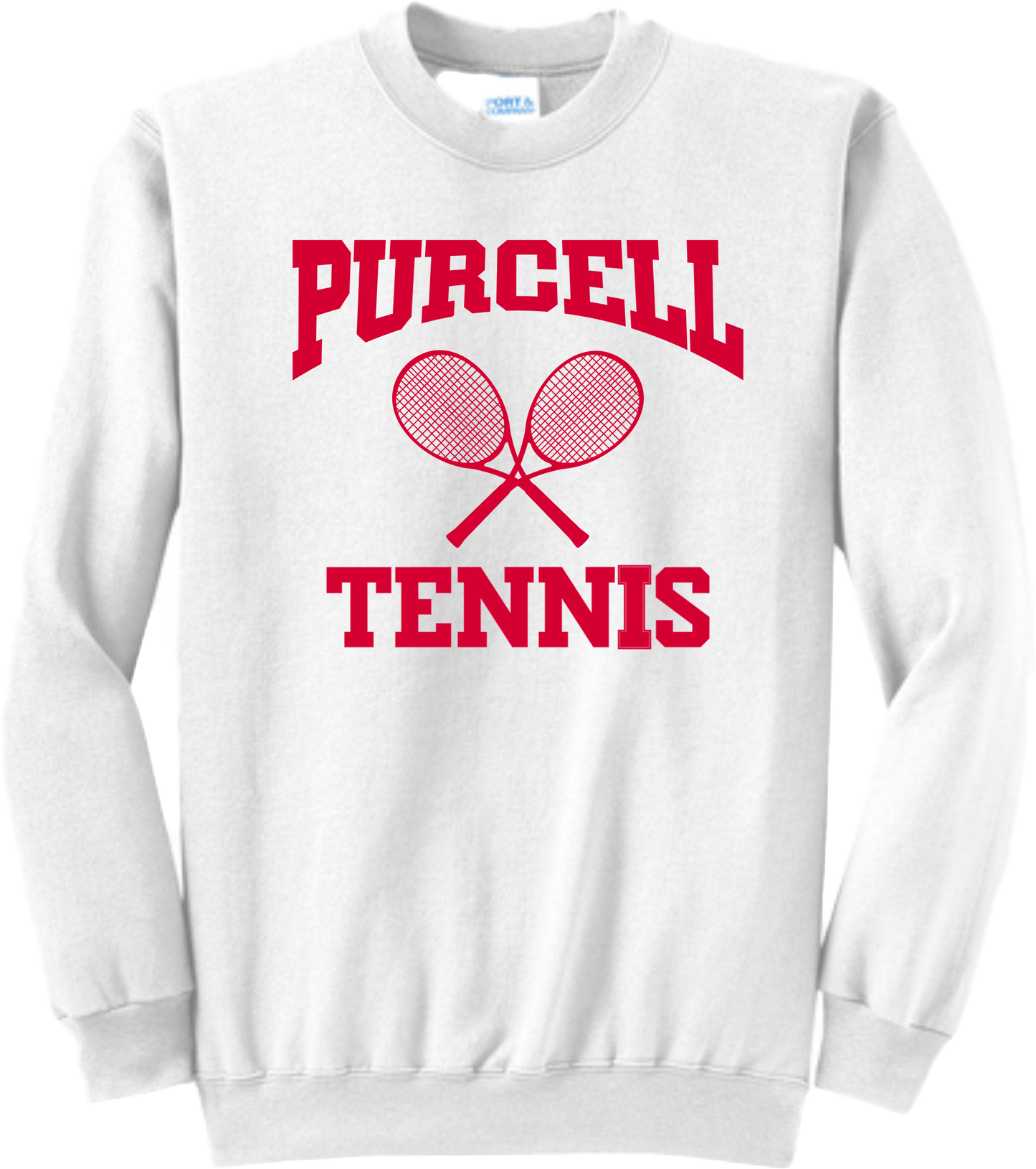 PHS Tennis Fundraiser Crew Neck Sweatshirt- White