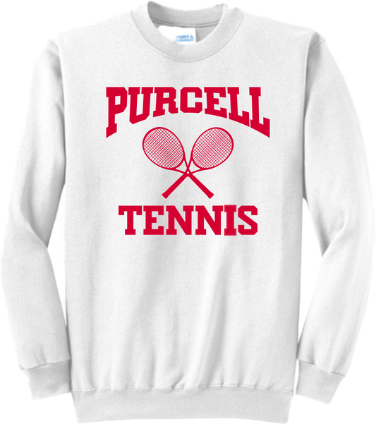 PHS Tennis Fundraiser Crew Neck Sweatshirt- White