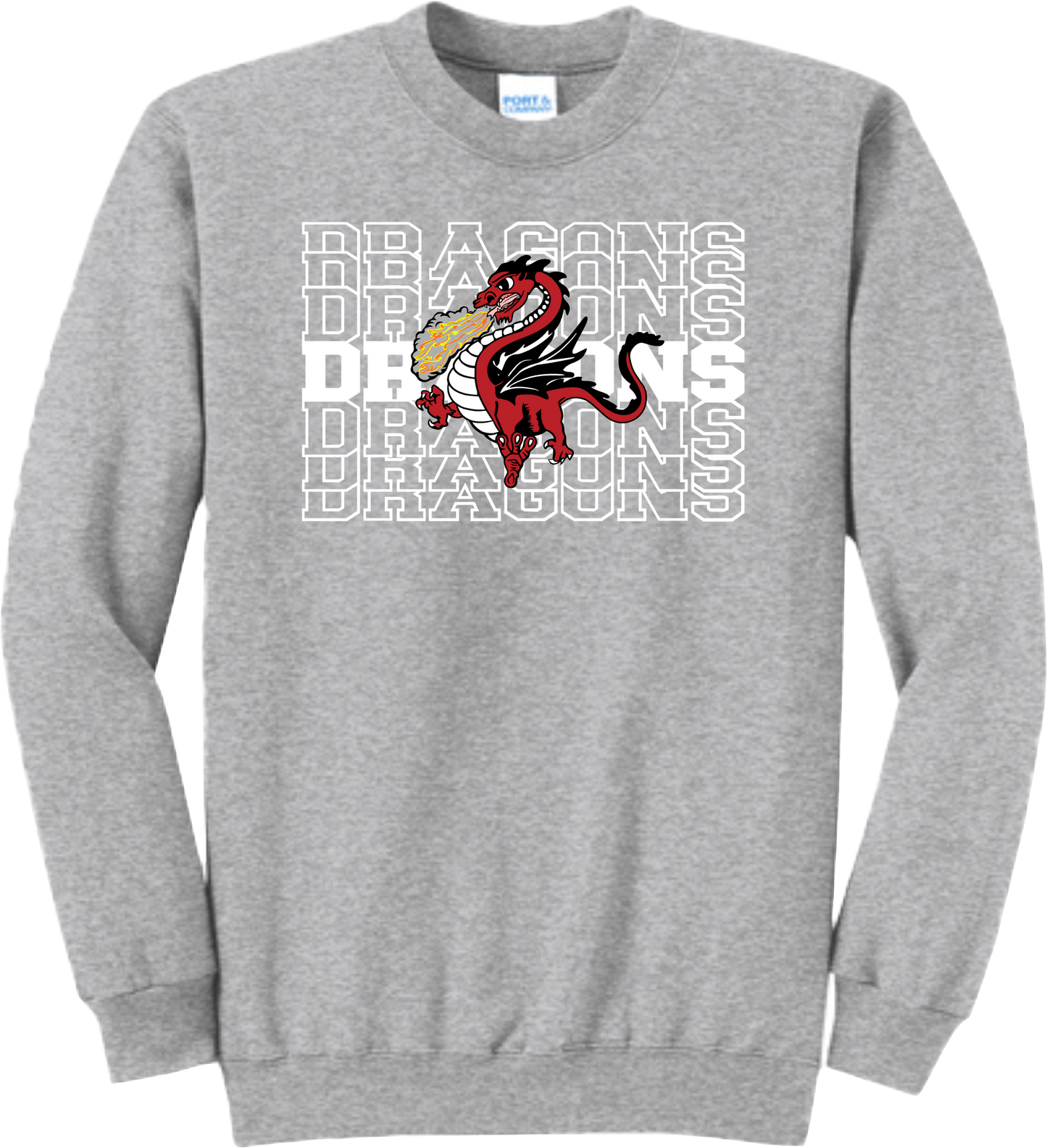 PHS Tennis Fundraiser Crew Neck Sweatshirt- Athletic Heather
