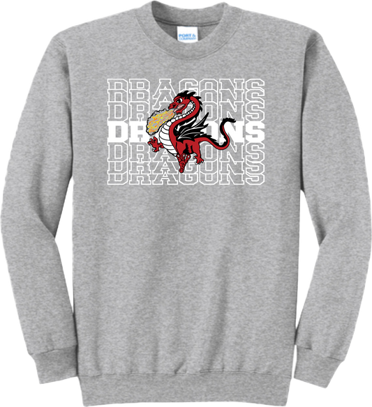 PHS Tennis Fundraiser Crew Neck Sweatshirt- Athletic Heather