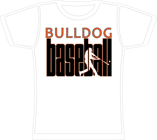 Bulldog Baseball Silhouette