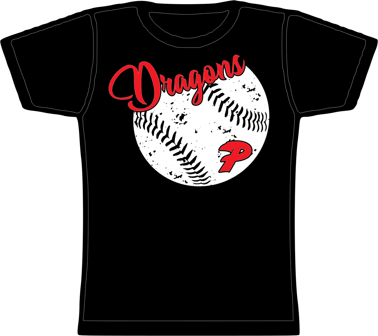 Dragon Baseball Distressed